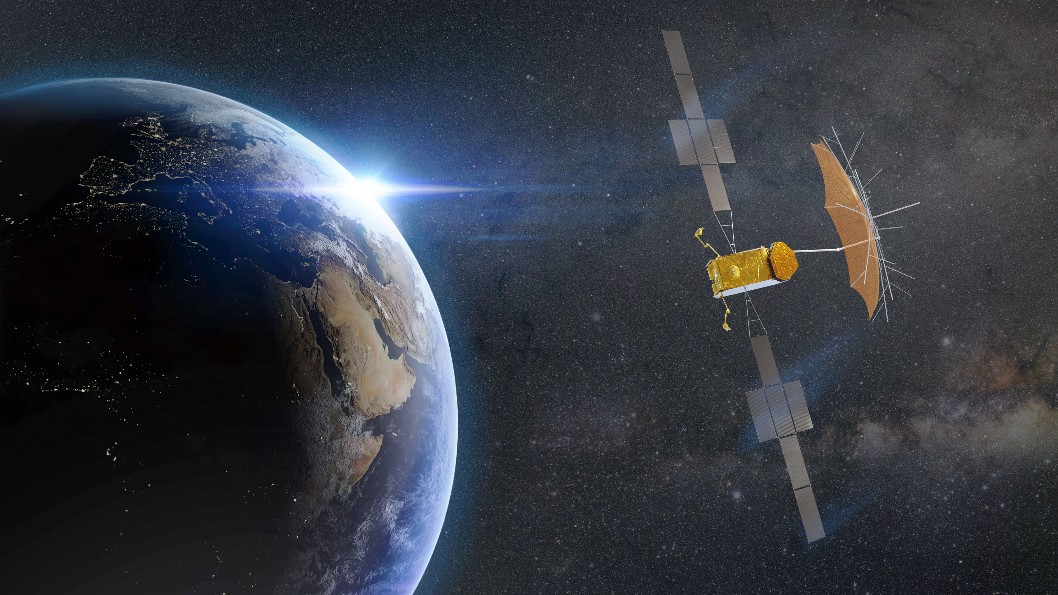 Satelita Thuraya 4-NGS, wizja artysty (Źródło: Airbus Defence and Space)