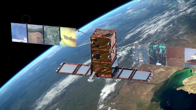 Satelita COSMO-SkyMed drugiej generacji, wizja artysty (Źródło: ASI)